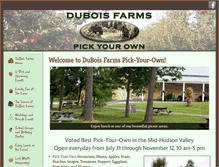 Tablet Screenshot of duboisfarms.com
